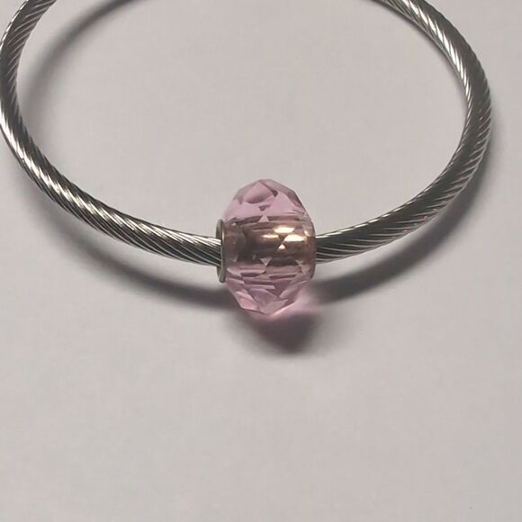 Pink Faceted Charm for Pandora Style‎ Bracelet - Picture 2 of 4
